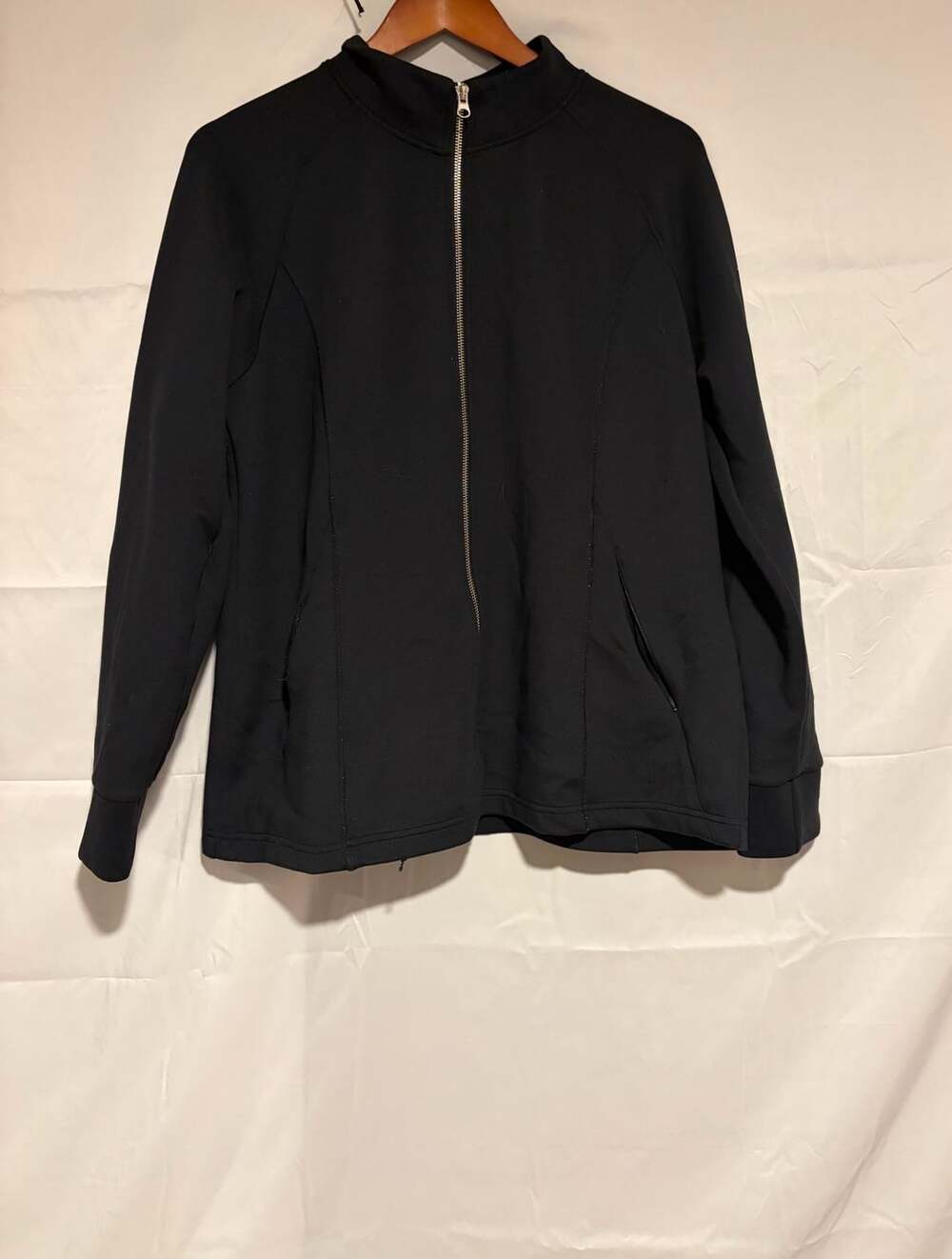 32 Degrees Heat Black Full-Zip Mock Neck Active Jacket Size L